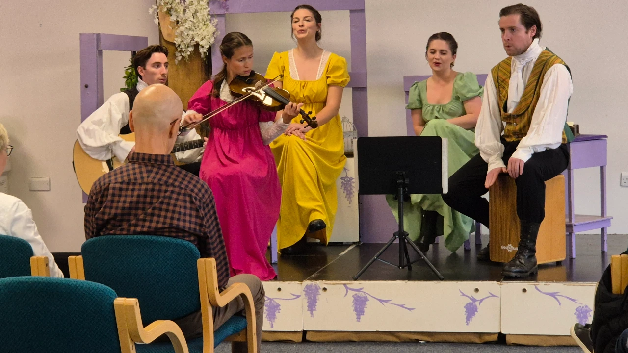 Pre-show warm up with festival performers