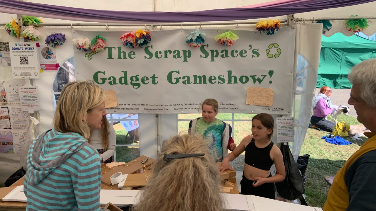 Gameshow event in festival tent