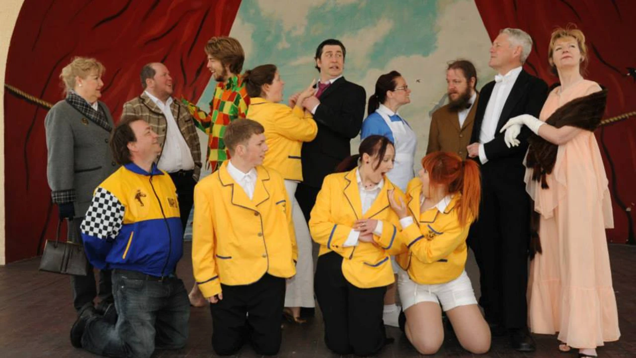 Theatre cast performing at the festival